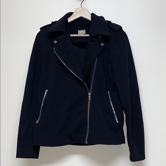 Anthropologie Jackets & Blazers - Mo: Vint NYC Anthopology scuba black moto jacket